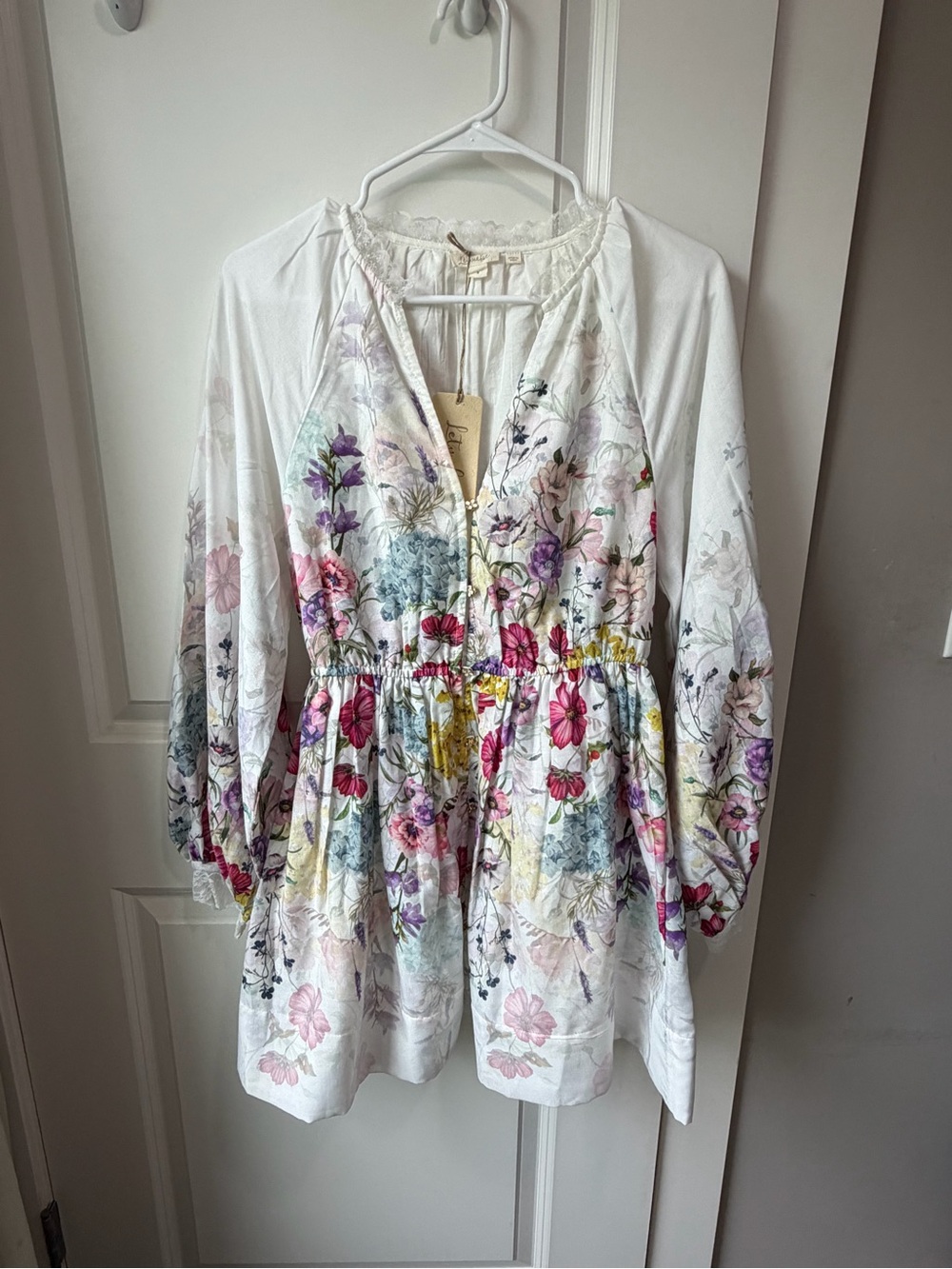NWT Anthropologie Let Me Be V-Neck A-Line Mini Dress - Picture 4 of 10